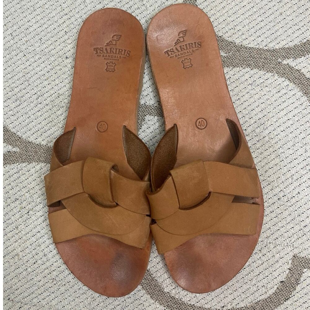 Tsakiris Mallas Strappy Sandals Women’s US 9.5 EU 40 Knotted Crisscross Strap